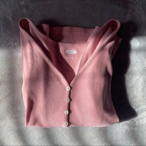 Pink Button Top